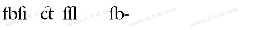 Big caslon fb字体转换